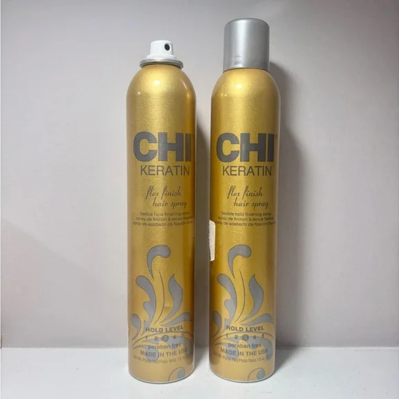 CHI Keratin Flex Finish Hair Spray Two Pack Set 10oz - Picture 3 of 5